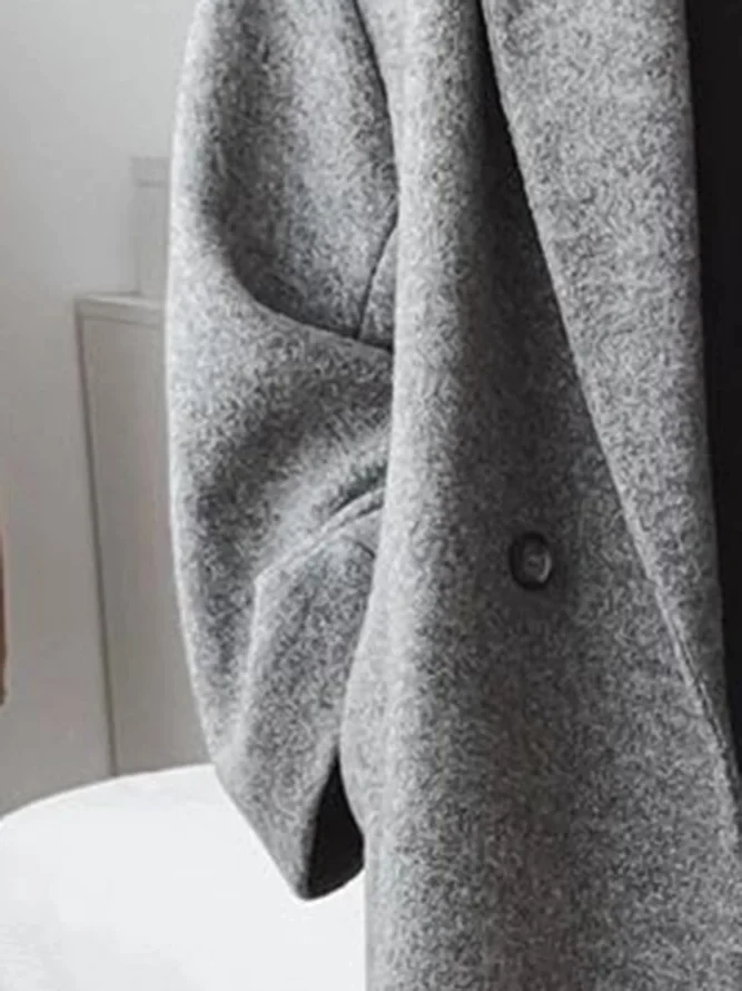 Solveig | Elegant Lang Frakke Med Revers