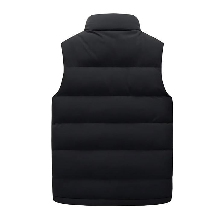 Alexander | Quiltet Puffer Vest Med Lynlås Og Høj Krave