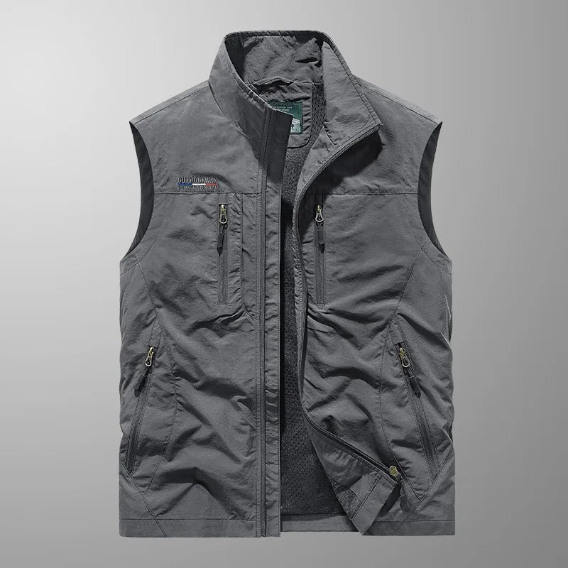 Frederik | Utility Vest Med Lynlås Og Flere Lommer