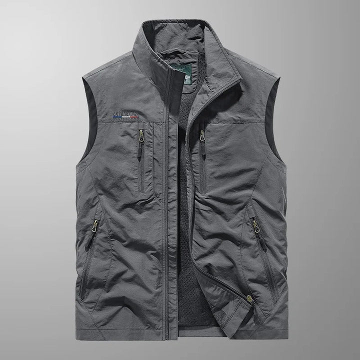 Frederik | Utility Vest Med Lynlås Og Flere Lommer
