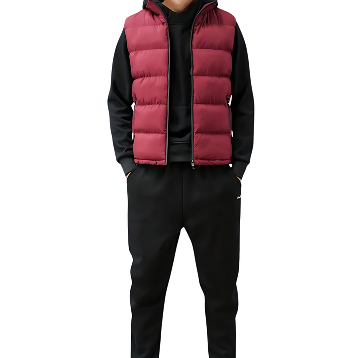 Alexander | Quiltet Puffer Vest Med Lynlås Og Høj Krave