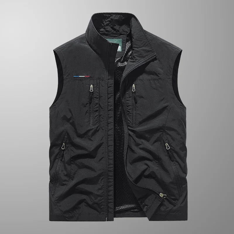 Frederik | Utility Vest Med Lynlås Og Flere Lommer
