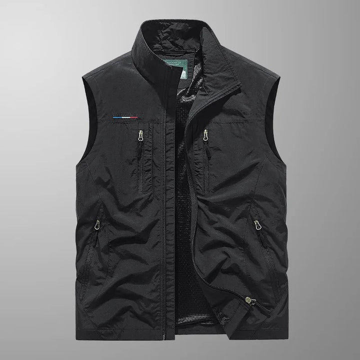 Frederik | Utility Vest Med Lynlås Og Flere Lommer