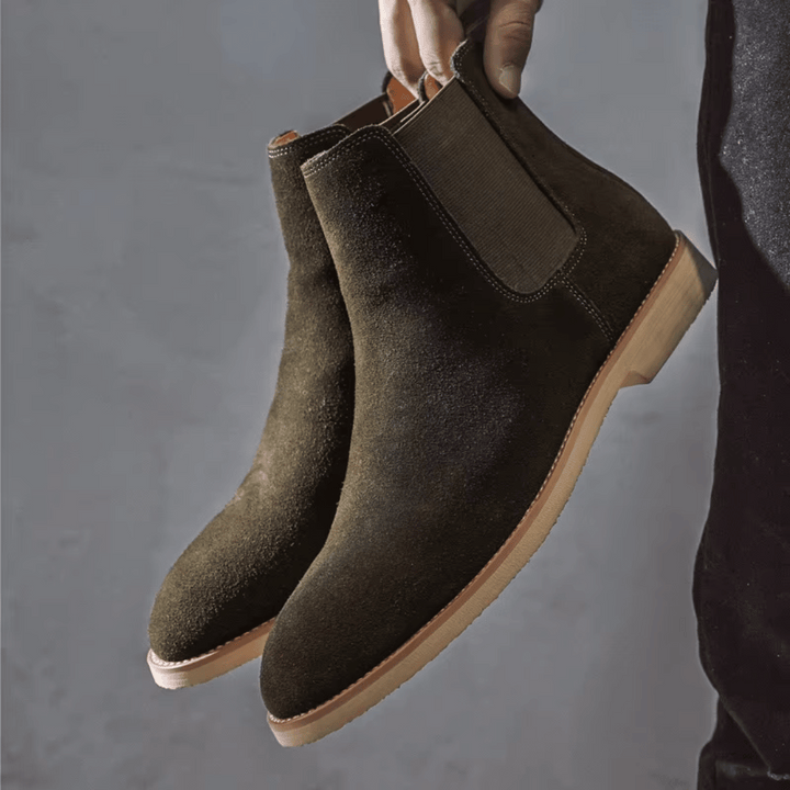Nikolaj | Herre Chelsea Ankle Boots I Elegant Suede Design