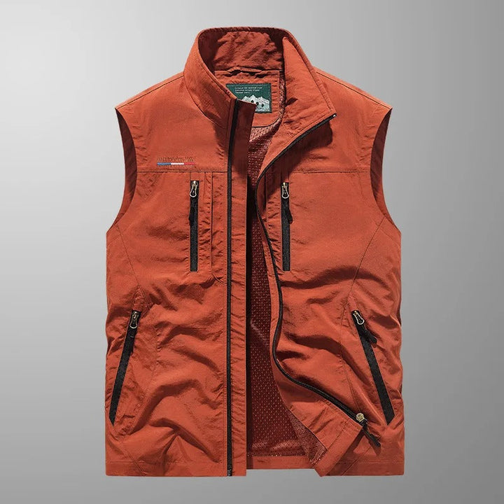 Frederik | Utility Vest Med Lynlås Og Flere Lommer