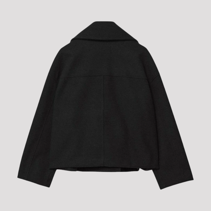 Freja | Elegant Dobbelttradet Peacoat Med Revers