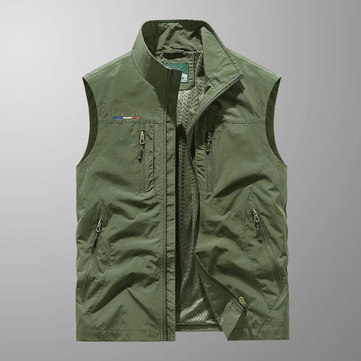 Frederik | Utility Vest Med Lynlås Og Flere Lommer