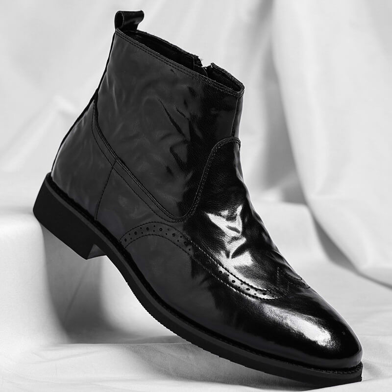 Emil | Klassiske Ankelstøvler Med Brogue Detaljer