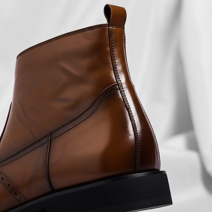 Emil | Klassiske Ankelstøvler Med Brogue Detaljer