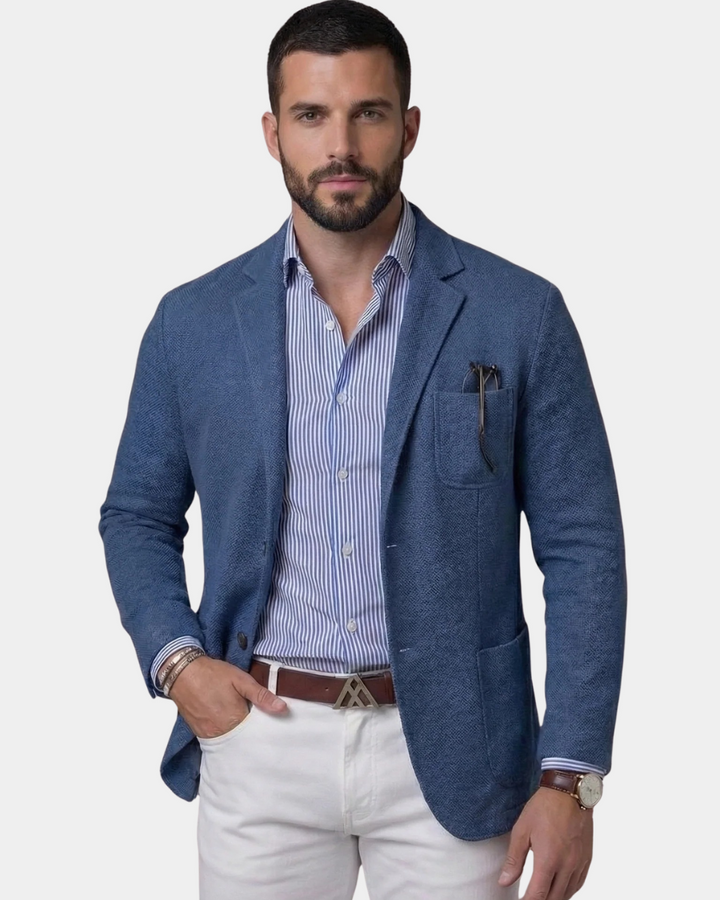 Viktor | Elegant Blazer Med Revers Og Brystlomme