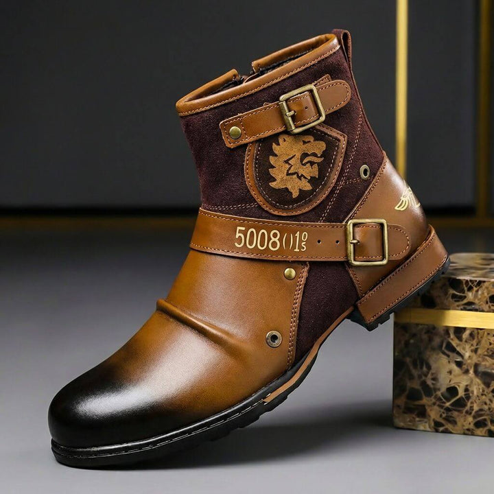 Rasmus | Herre Ankle Boots Med Spænder Og Dekorative Detaljer