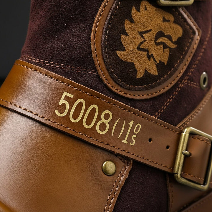 Rasmus | Herre Ankle Boots Med Spænder Og Dekorative Detaljer