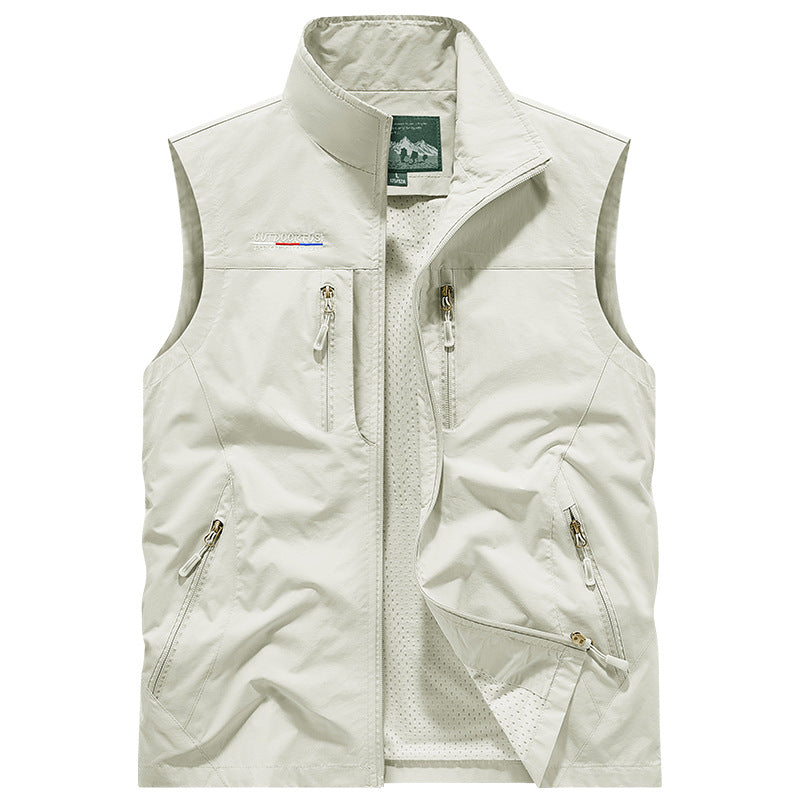 Frederik | Utility Vest Med Lynlås Og Flere Lommer