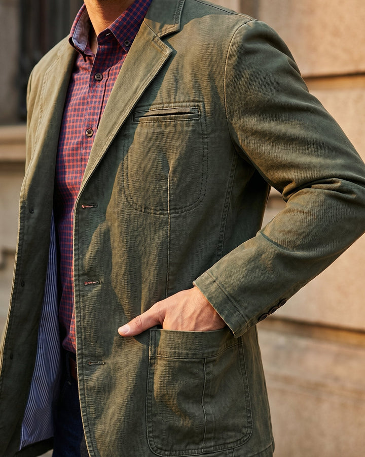 Henrik | Herreblazer Med Revers Og Påsatte Lommer