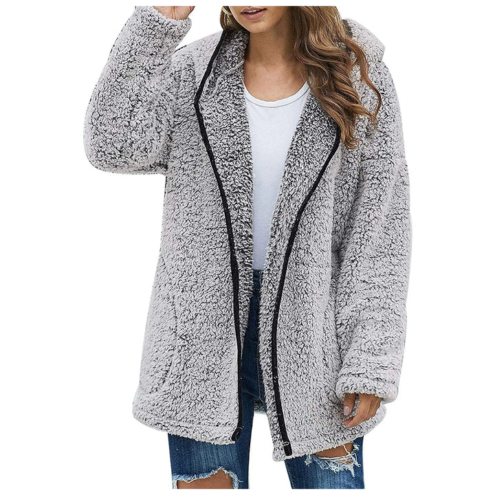 Victoria | Elegant Teddy Jakke Med Revers