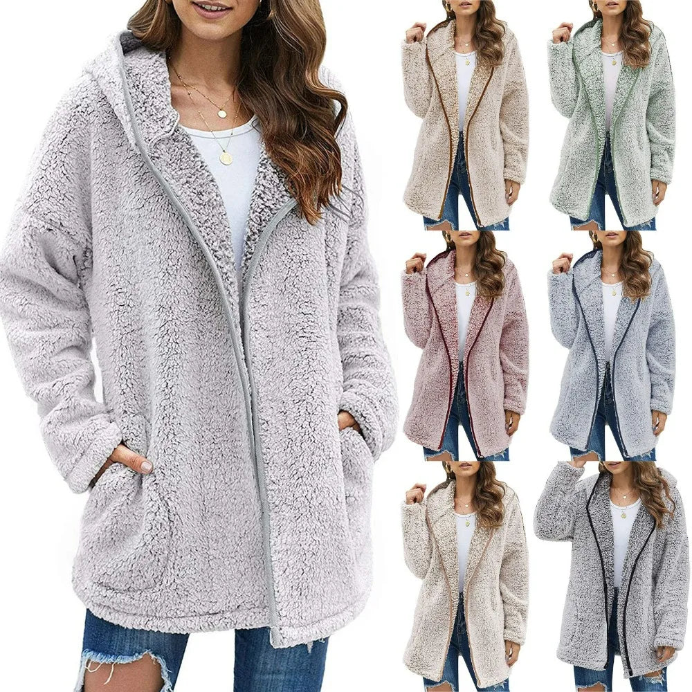 Victoria | Elegant Teddy Jakke Med Revers