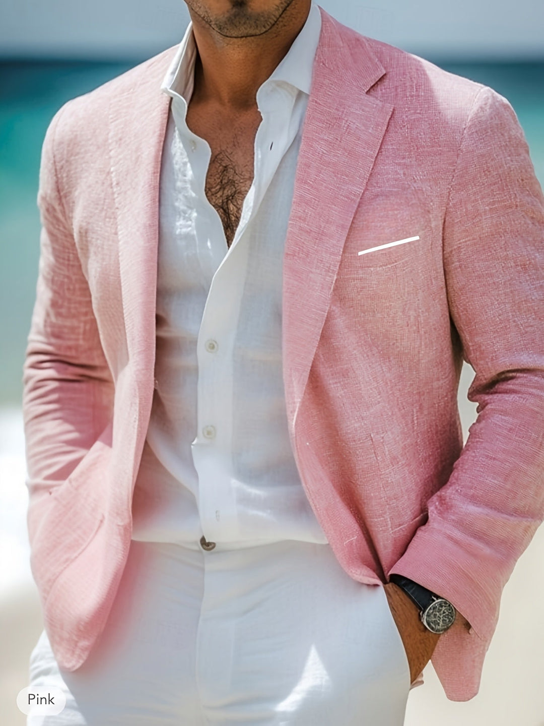 Frederik | Slim Fit Blazer Med Revers Og Brystlomme