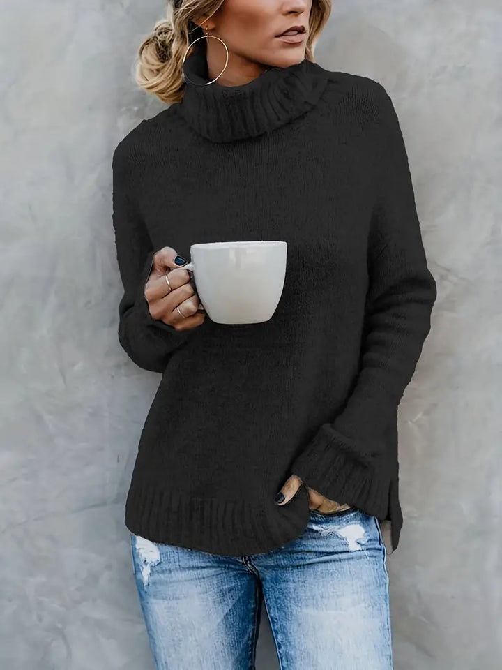 Chic Clara - Turtleneck Sweater for Effortless Style