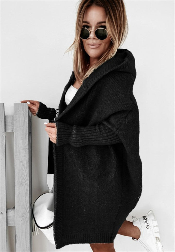 Selma | Strikket Cardigan Med Hætte