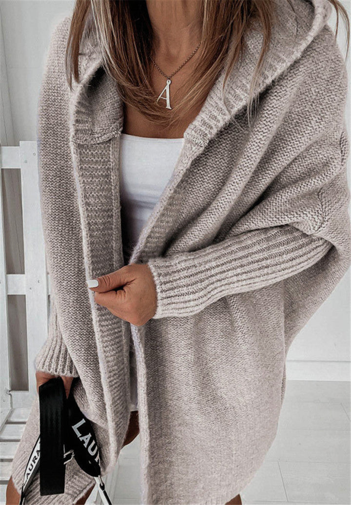Selma | Strikket Cardigan Med Hætte