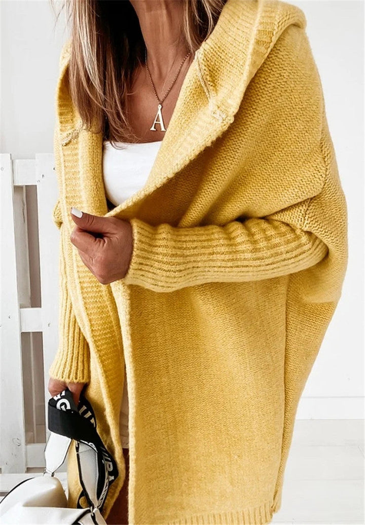Selma | Strikket Cardigan Med Hætte