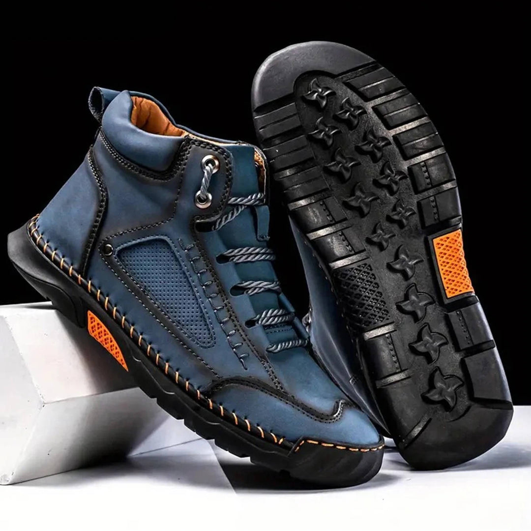 George | Herre Høje Sneakers Med Snørelukning Og Robust Såldesign