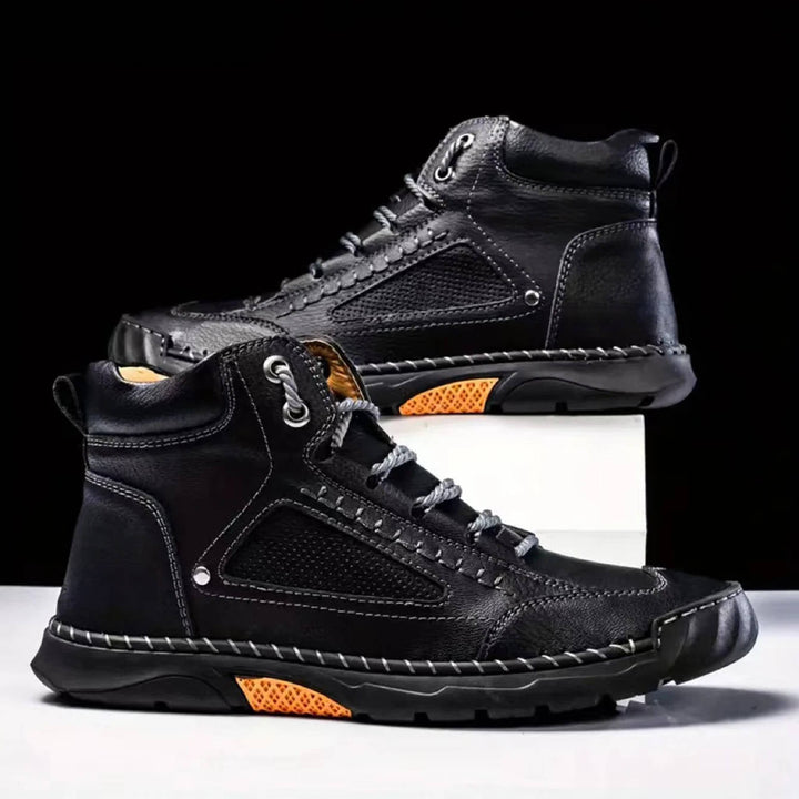 George | Herre Høje Sneakers Med Snørelukning Og Robust Såldesign