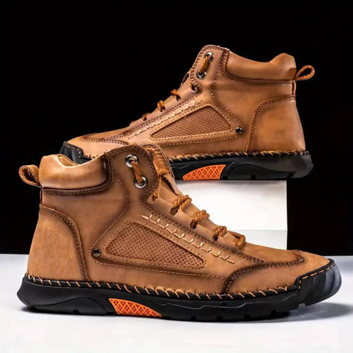 George | Herre Høje Sneakers Med Snørelukning Og Robust Såldesign