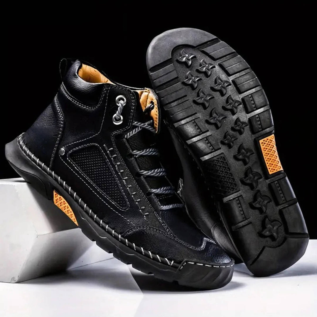 George | Herre Høje Sneakers Med Snørelukning Og Robust Såldesign