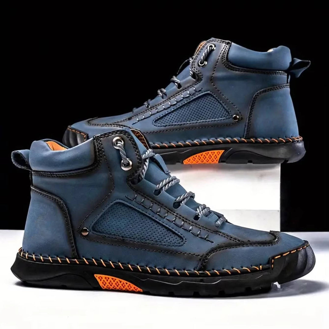 George | Herre Høje Sneakers Med Snørelukning Og Robust Såldesign