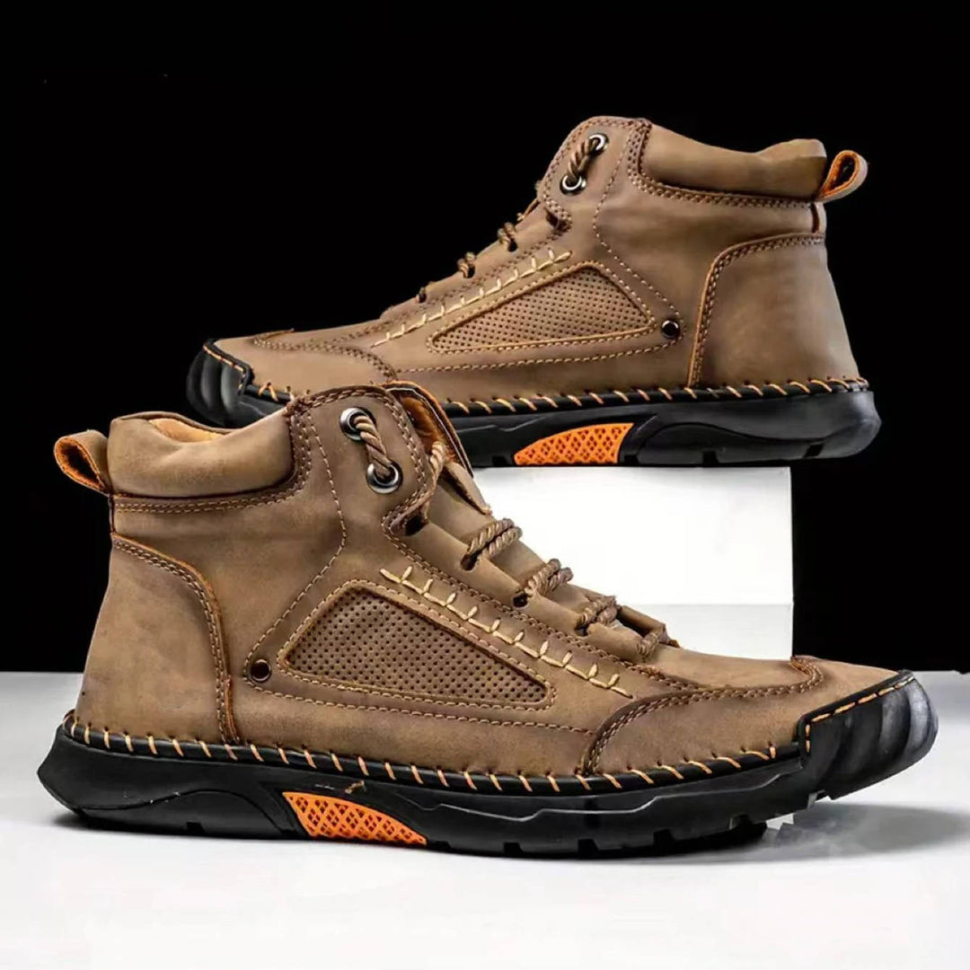 George | Herre Høje Sneakers Med Snørelukning Og Robust Såldesign