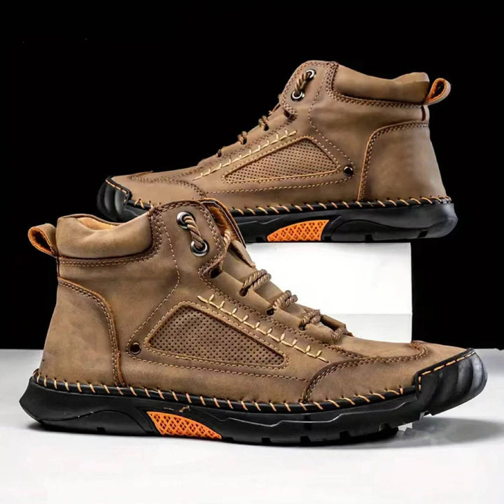 George | Herre Høje Sneakers Med Snørelukning Og Robust Såldesign
