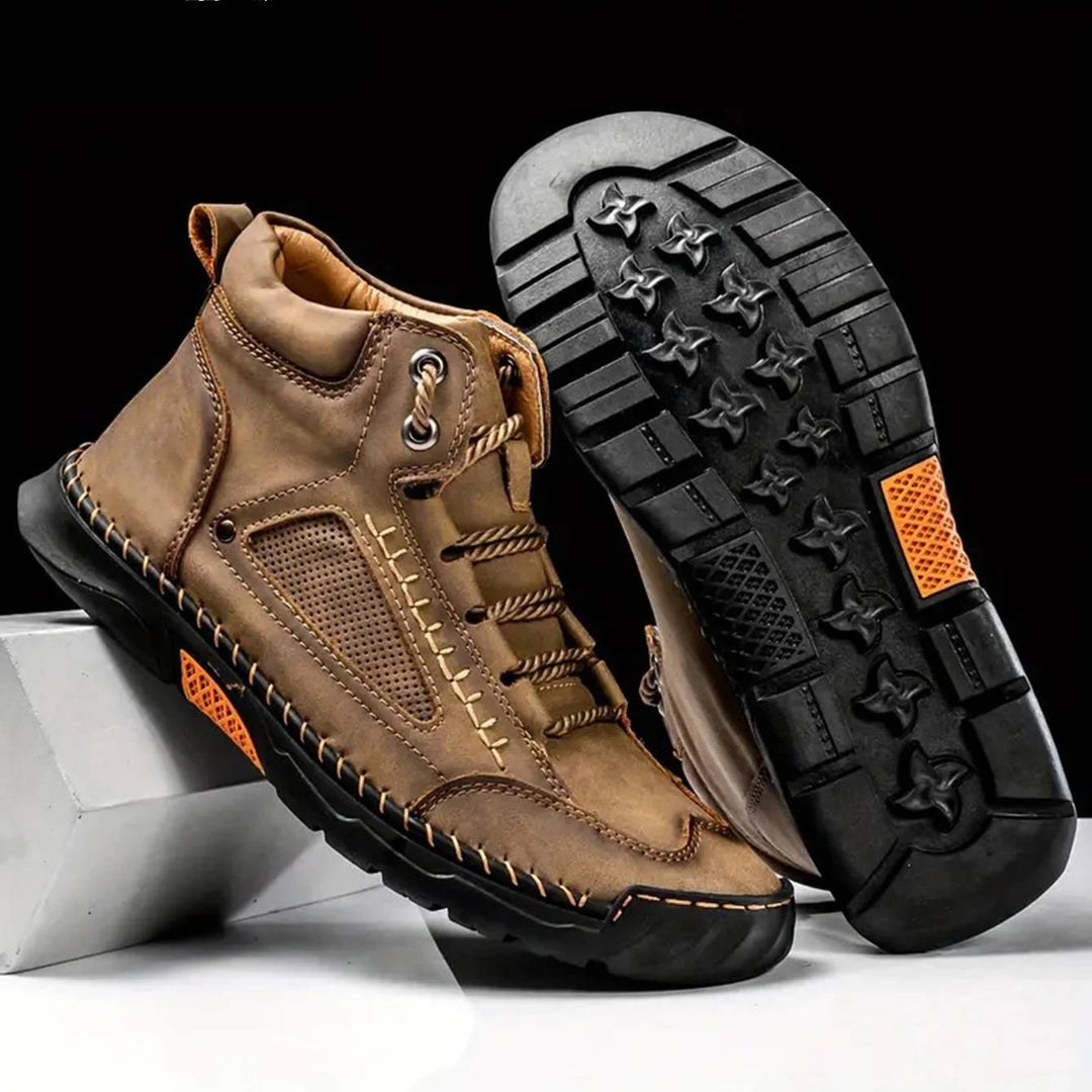 George | Herre Høje Sneakers Med Snørelukning Og Robust Såldesign