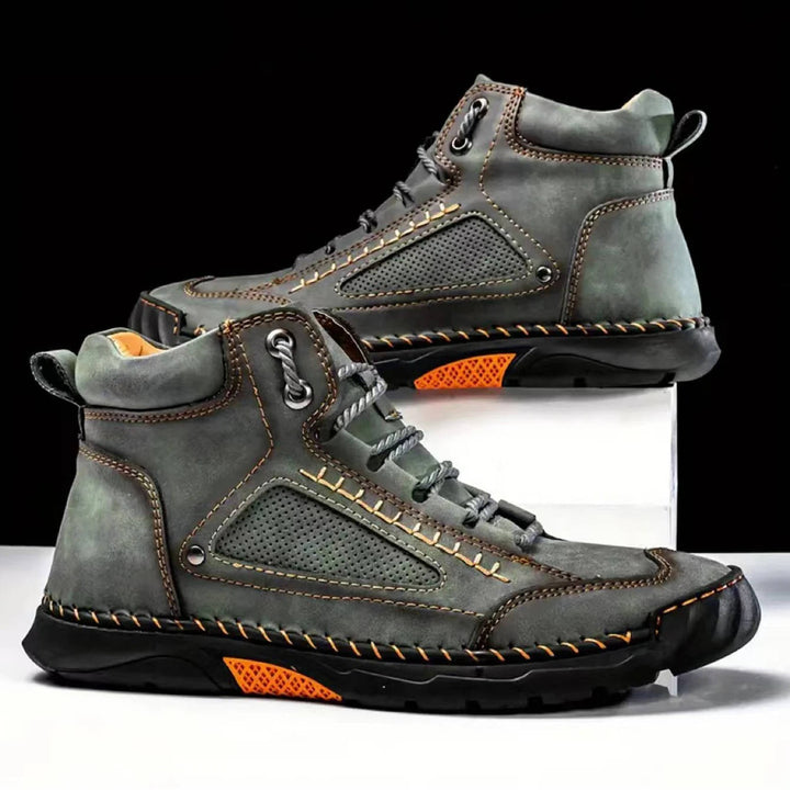 George | Herre Høje Sneakers Med Snørelukning Og Robust Såldesign