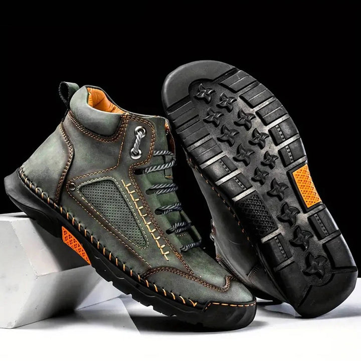 George | Herre Høje Sneakers Med Snørelukning Og Robust Såldesign