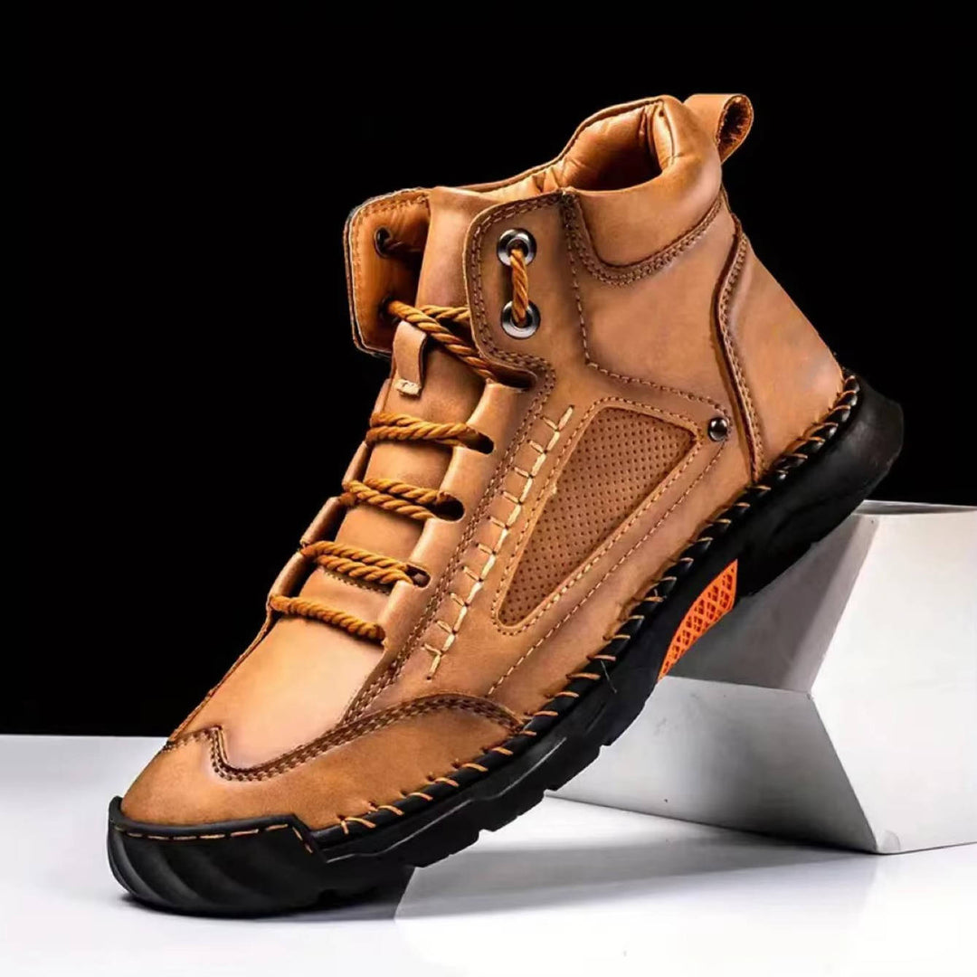 George | Herre Høje Sneakers Med Snørelukning Og Robust Såldesign