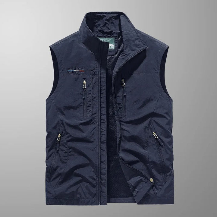 Frederik | Utility Vest Med Lynlås Og Flere Lommer
