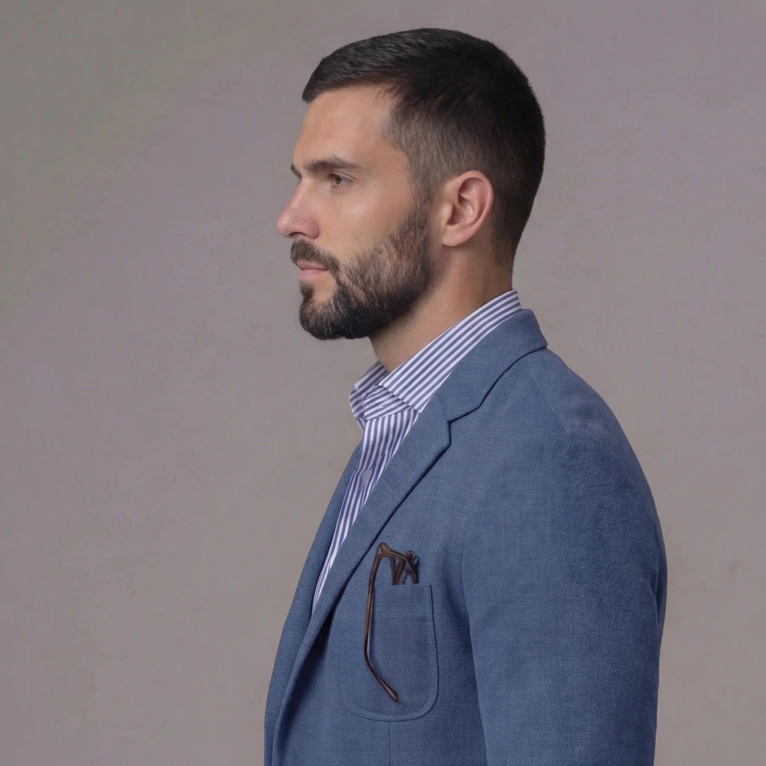 Viktor | Elegant Blazer Med Revers Og Brystlomme