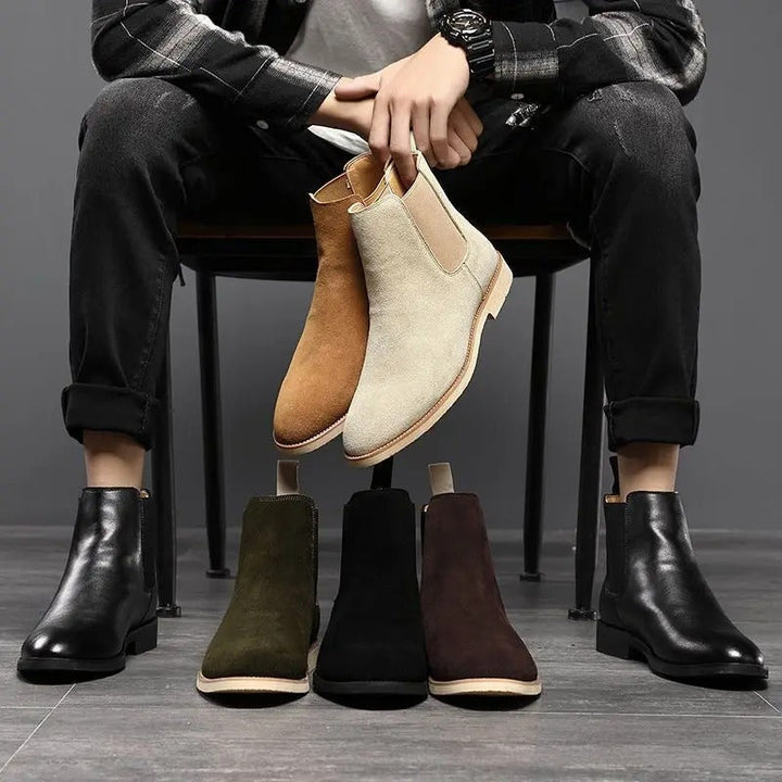 Nikolaj | Herre Chelsea Ankle Boots I Elegant Suede Design
