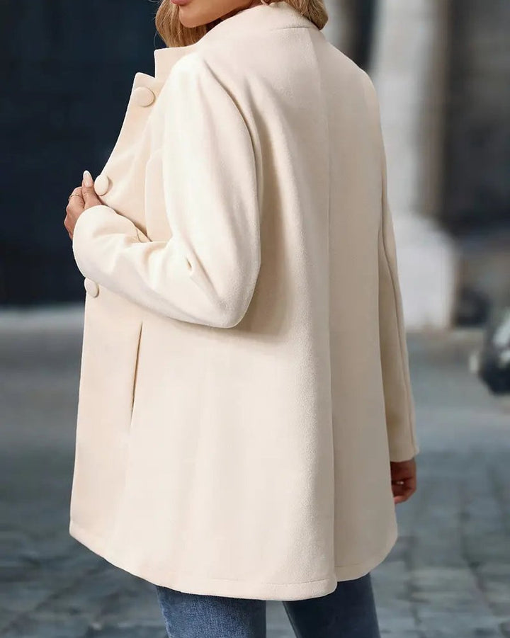 Mette | Elegant Klassisk Frakke Med Minimalistisk Design